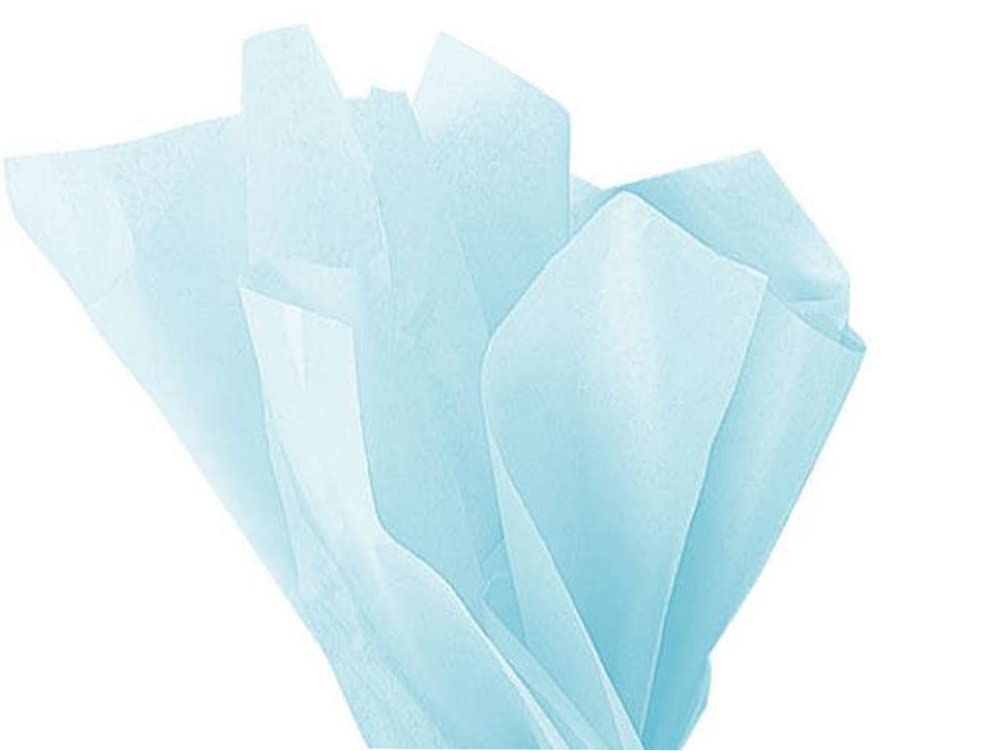 MustBeBonkers Tissue Wrapping Paper Sheets - 16gms - Acid Free - 50x75 cm (Blue (Light), 100) — image 1