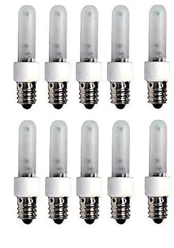 Technical Precision10 Pack - Replacement for Kichler 5905FST 60-watt Candelabra Base T3 Replacement Krypton Lamp, Frosted