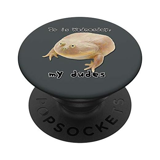 It is Wednesday My Dudes - Funny Edgy Frog Meme Pop Socket PopSockets PopGrip: Swappable Grip for Phones & Tablets