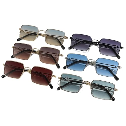 Lunettes de soleil rétro unisexes tendance à verres dégradés