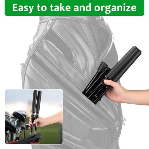 Weiguzc Foldable Legs Golf Bag Stand Attachment | Portable Lightweight Holder Stand For Mens Golf Bags | Prevent Cart Bag Falls And Club Damage thumb #4
