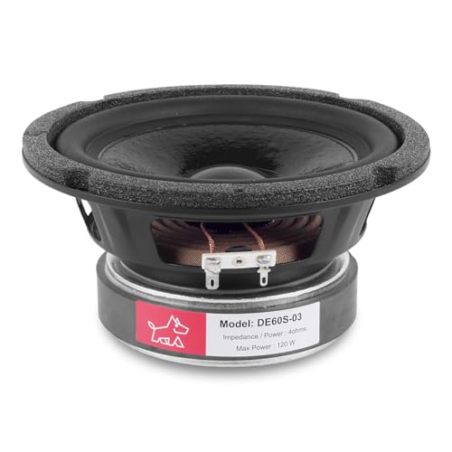 Image of 6.5 Inch Subwoofer Speaker 100W 4 Ohms Woofer, Paper Coated Cone, Ferrite Magnet for Car Subwoofers, Home Theatre & Music System (1 Pc)