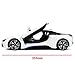 Officially Licensed BMW i8 Authentic w/Open Doors RC Vehicles Scale 1:14 by Rastar (White)