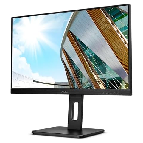 AOC Q24P2Q 24 Inch QHD Monitor with USB Hub Cover
