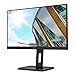 Produktbild AOC Q24P2Q - 24 Zoll QHD Monitor, höhenverstellbar (2560x1440, 75 Hz, VGA, HDMI, DisplayPort, USB Hub) schwarz