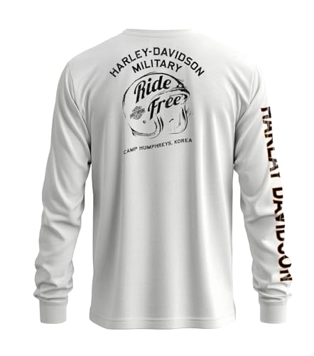Image of Harley-Davidson Military, Exclusive Custom Camp Humphreys, Men's Long Sleeve T-Shirt