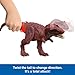 Mattel Jurassic World Rebirth Wild Roar Dinosaur Toy, Aucasaurus with Tail Controlled Chomp, Posable Multi Direction Attack & Sound, Digital Play