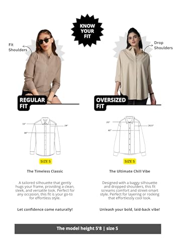 Image of High Star Women Oversized Striped Cotton Casual Shirt