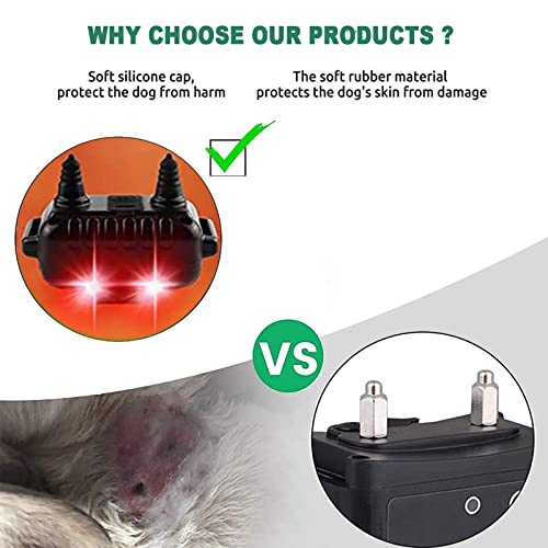 Dog Training Collar For 2 Dogs With 2600Ft Remote,Rechargeable Electric Dog Collar With Beep,Vibration,Light,Shock,4 Training Mode,Waterproof Electronic Dog Collars For Large Small Medium Dogs #TOP5