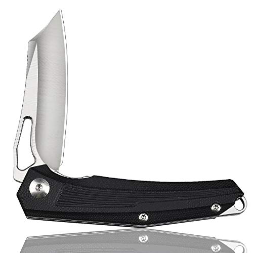 Aubey Tanto Folding Knife Mini Knife With D2 Steel Blade And G10 Handle, Edc Small Pocket Knife With Ball Bearing And Flipper, 2.7 Inch Blade Length, Father’s Day Gifts For Dad #TOP7