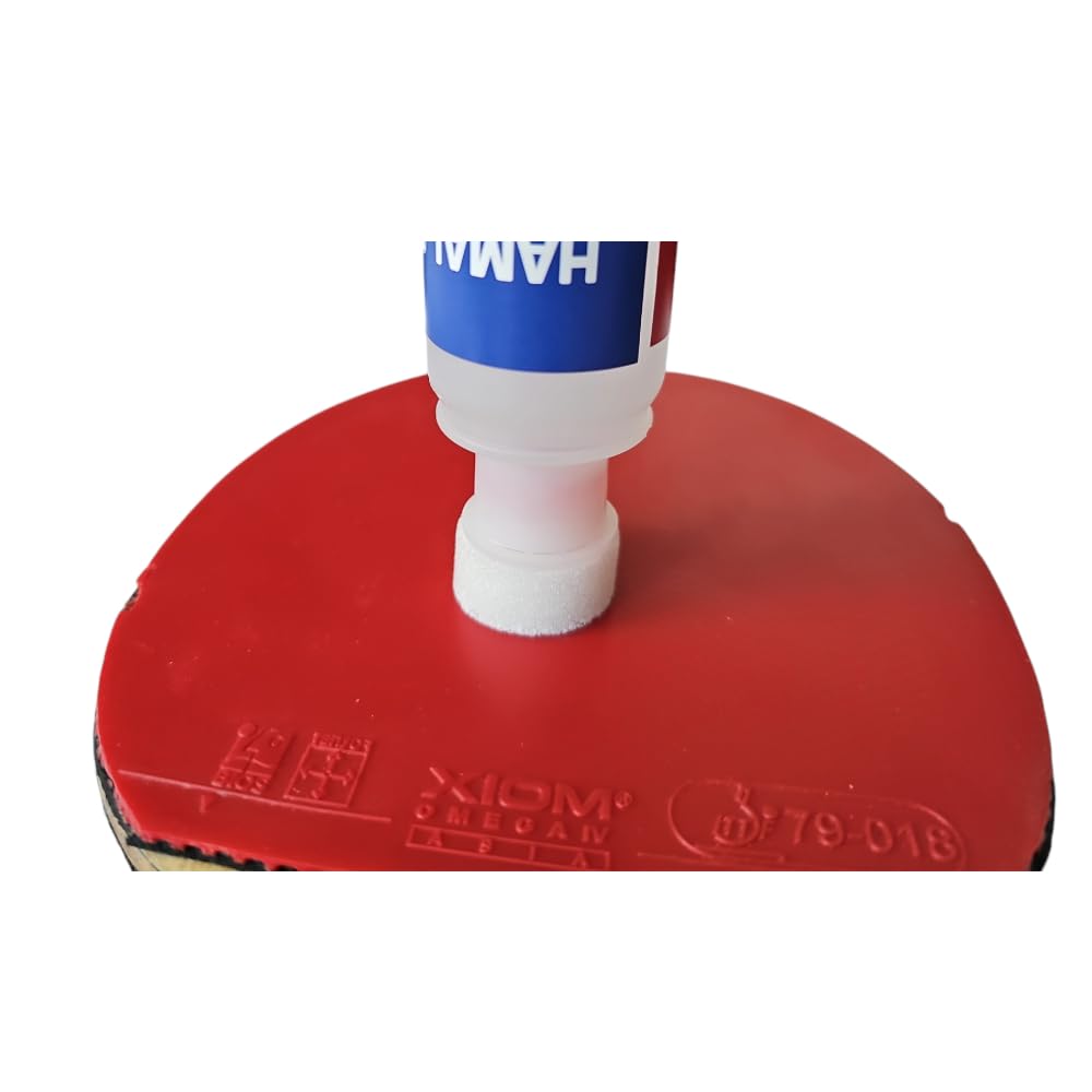 All-in-one Sponge for Your Table Tennis (PingPong) Paddle Rubbers, Helps Remove Dirt, Dust, and Oil with Rubber Cleaner 80ml
