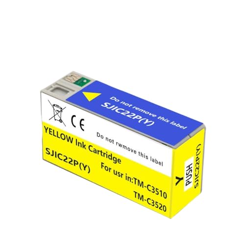 Cartouche d'encre pigmentée SJIC22P anti-bavure pour corriger les erreurs de l'imprimante TM-C3500