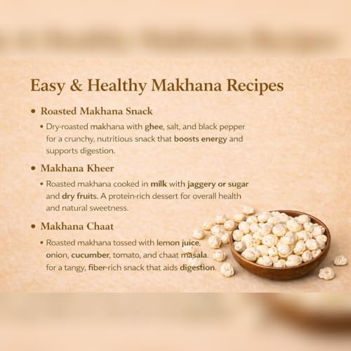 Image of NEUTORICA | Premium 100% Handpicked Raw Makhana | Ancient Superfood | Farmer-Sourced | Healthy Snacks | Natural | Gluten-Free | High Protein | Rich in Calcium & Antioxidants | Chemicals Free (150gm) | Clean handpicked with zero black shell |