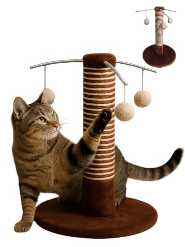 Rascador para Gatos con 3 Bolas Colgantes – Árbol...