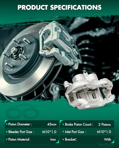 Image of SCITOO Front Left & Right Brake Calipers with Bracket 19B2870 19B2871 Compatible for Infiniti EX35 /EX37 /G25 /G35 /G37 /M35 /M35h /M37 /M45 /M56 /Q40 /Q70 /Q70L /QX50 /QX70,for Nissan 370Z /Murano