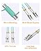 VANDESAIL LC to LC Fiber Patch Cable, Multimode OM3 10G Gigabit Fiber Optical Patch Cables Duplex 50/125µm LSZH 1M 5Pack