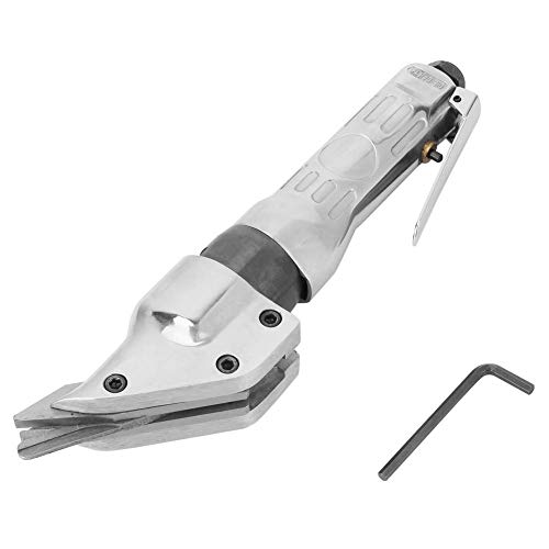 Cisaille à air pneumatique Cisaille à métal 1/4' Entrée d'air Clé à 2200 tr/min Outil de coupe de métal Coupe de tôles noires et non ferreuses, de caoutchouc et de plastique