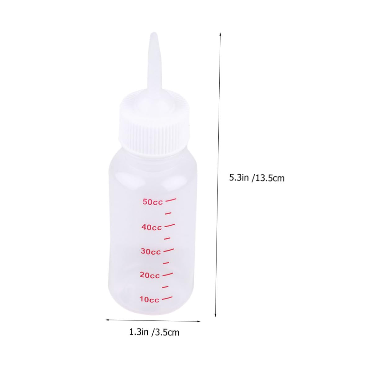 Toddmomy 6Pcs Pet Feeding Bottles for Dogs Cats Animals Pointed Nipple Nursing Supplies Safe Material for Kittens Puppies Newborn Pets