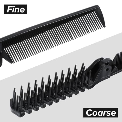 100 Peines Plegables para Viaje Negro miniatura 3