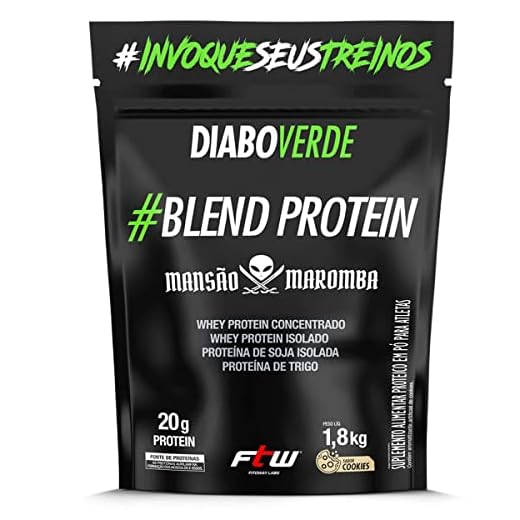 Diabo Verde Blend Protein Mansão Maromba - 1800g Refil Cookies - FTW