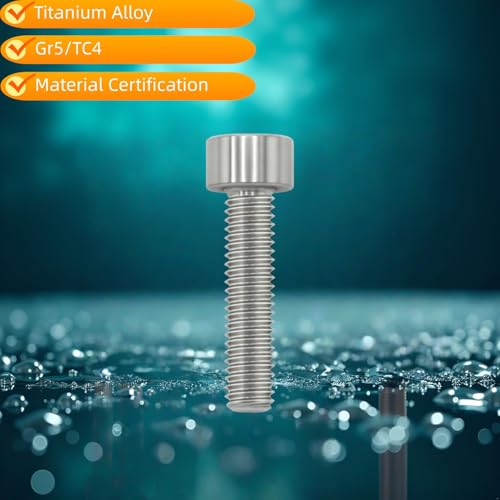 Image of M8x25 Titanium Bolts, Natural Color, 6PC
