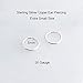 Hoop Earrings Cartilage Nose Septum Ear Helix Tragus Rings Multiple Piercing Jewelry for Women Hypoallergenic Thin Tiny Hoops (5mm | 20 GA, 925 Sterling Silver)