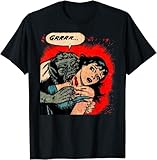 very soft material AbER34e Limited Creepy Horror Movie Monster Comic Vintage Werewolf T-Shirt