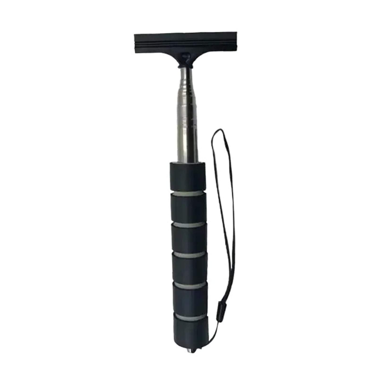 Car rearview mirror wipers Rearview Mirror Windscreen Wiper Retractable Portable Rubber Squeegee(Black)