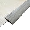 Floor Transition Strip Self Adhesive, 10Ft PVC Carpet to Tile Flooring Transition Strip,Vinyl Flexible Flooring Transition Strip for Carpet Threshold Transition Strip Grey Wood Grain, 5mm