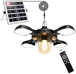 Jimhaby Solar Shed Light Outdoor, Outdoor Solar Pendant Light with Motion Sensor & Remote Control,192 LED Waterproof Garden Light for Coop, Garage & Garden
