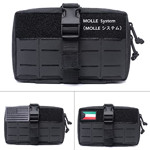 Triwonder Tactical Pouches Military Molle Toolkit With Adjustable Buckle, Outdoor First Aid Small Backpack Waist Bag For Cycling Climbing (01 Black) #TOP3