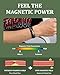 Fashtour Copper Magnetic Bracelet for Men, 2X Strength 99.99% Pure Copper Bracelet with Powerful Magnets and Sizing Tool (black)