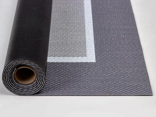 Alfombra de Vinilo Premium Gris Antracita para Interior y Exterior – Gramaje Superior, Impermeable y Fácil de Limpiar – Varios Tamaños (70 x 200)