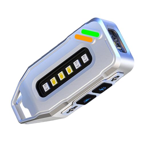 強力なキャンプ懐中電灯キーホルダーフック付き LED 懐中電灯テクスチャ緊急事態に適した多機能ライト