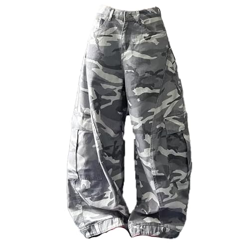 Jeans cargo homme rétro décontracté et ample pour le quotidien