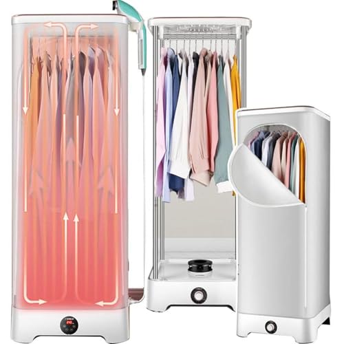 XAoSCd Portable Dryer Automatic Ironing Machine, Clothes Dryer, Steam Drying Machine - Portable Household Wrinkle Removal And Folding, Mite Drying Ironing Machine
