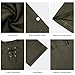 Men's Fashion Cotton Linen Shirt Long Sleeve Solid Color Ethnic Beach Yoga Top Solid Black Green L