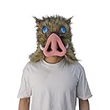 CosInStyle Anime Cosplay Plush Mask for Hashibira Inosuke