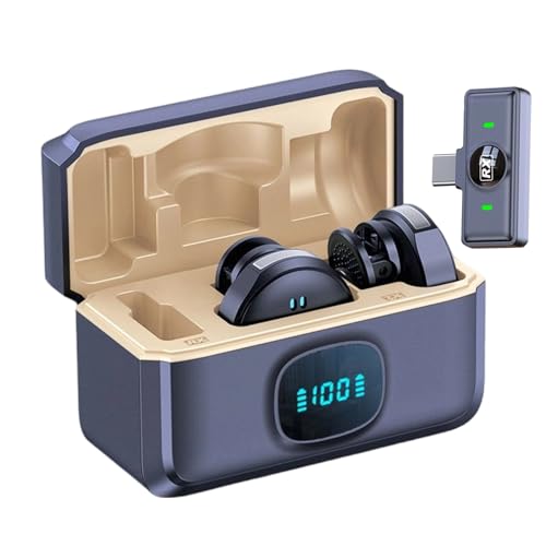 Huayeex Micrófono para Móvil - Micrófono Mini para Vlogging, De Solapa con Cancelación De Ruido para Grabación De Video En Directo Y Canto