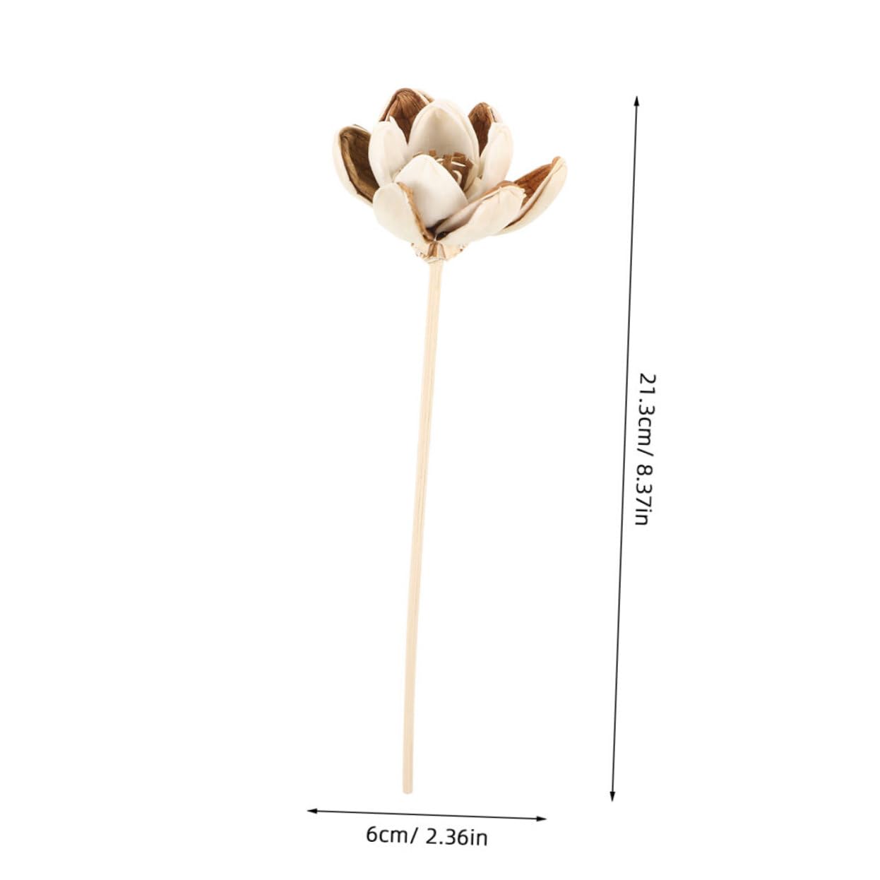 VILLCASE 6pcs Fragrance Diffuser Sticks Natural Rattan Sticks Faux Flowers for Home Decor Effortless Use Consistent Scent Release for Oil Diffusers and Room Fragrance