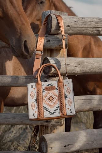 Image of Wrangler Tote Bag for Women Western Purse and Aztec Satchel Handbag