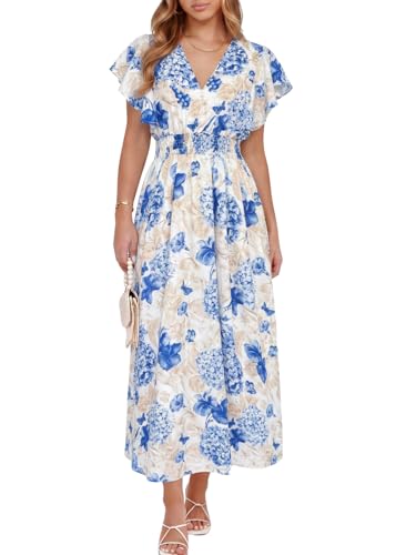 Image of Flessibili Womens Summer Floral Maxi Dress Wedding Guest Party Long Dresses 2026