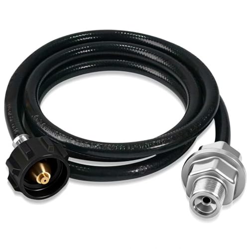 MRGVFLO Propane Fuel Filter with 6FT Propane Hose Compatible with Etc Portable Heaters, CSA Certified,QCC1/Type1 Adapter Connect 20-45 lb Propane Tanks