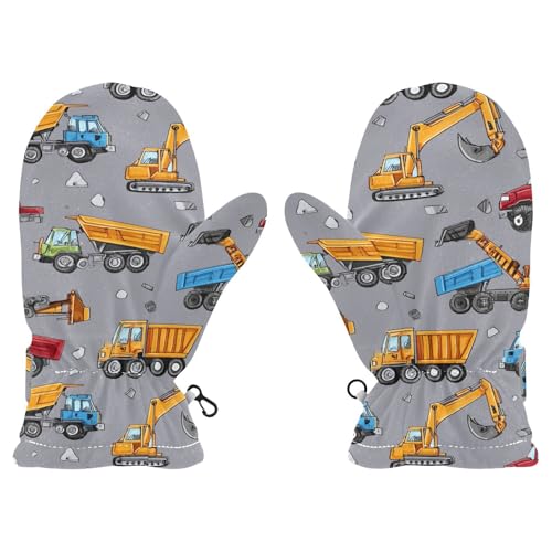 Plaaee Kids Winter Gloves Retro 80s Or 90s Fashion Abstract Warm Ski Gloves Toddler Thermal Knitted Mittens for Boys Girls