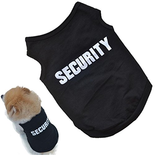 BZLine - T-shirt / Manteau Été 'Security' Imprimé - en Coton - Animal Chien de Petite Taille (XS)