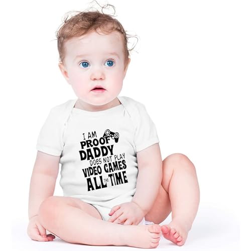 Image of Hi Daddy Bodysuit for Baby Hello Daddy Pregnancy Announcement for Husband I Love Daddys Baby Romper