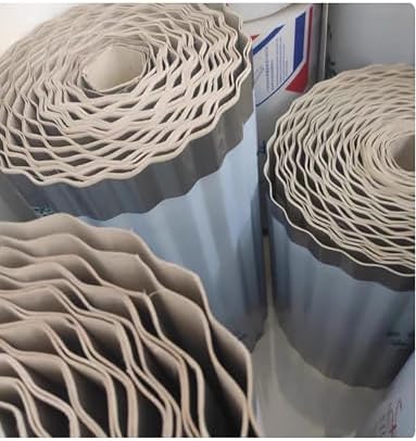 Soundproof Stainless Steel Rain Shield Board - Silent Noise Reduction Corrugated Panel for Bay Window & Window Screen (39.4"x78.8") - Weatherproof Baffle