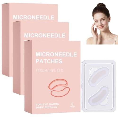 Image of 2026 New MicroGlow Eye Patches - Hydrating Under Eye Mask with Hyaluronic Acid for Dark Circles, Forehead Wrinkles & Smile Lines | Anti-Aging Treatment for Women (3 Box)