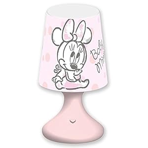 Joy Toy LUCE MINI LAMPADA MINNIE E PAPERINA DISNEY BABY COMODINO LED A BATTERIE CONFEZIONE REGALO – 68026/MINNIE