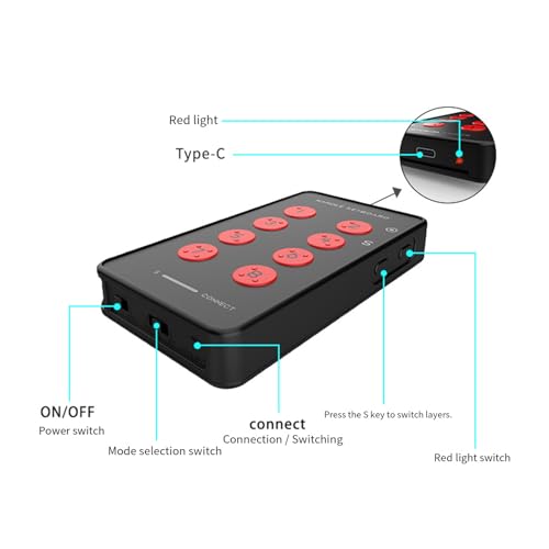 Clavier portable mécanique USB 2,4 G BT avec touches programmables - 6